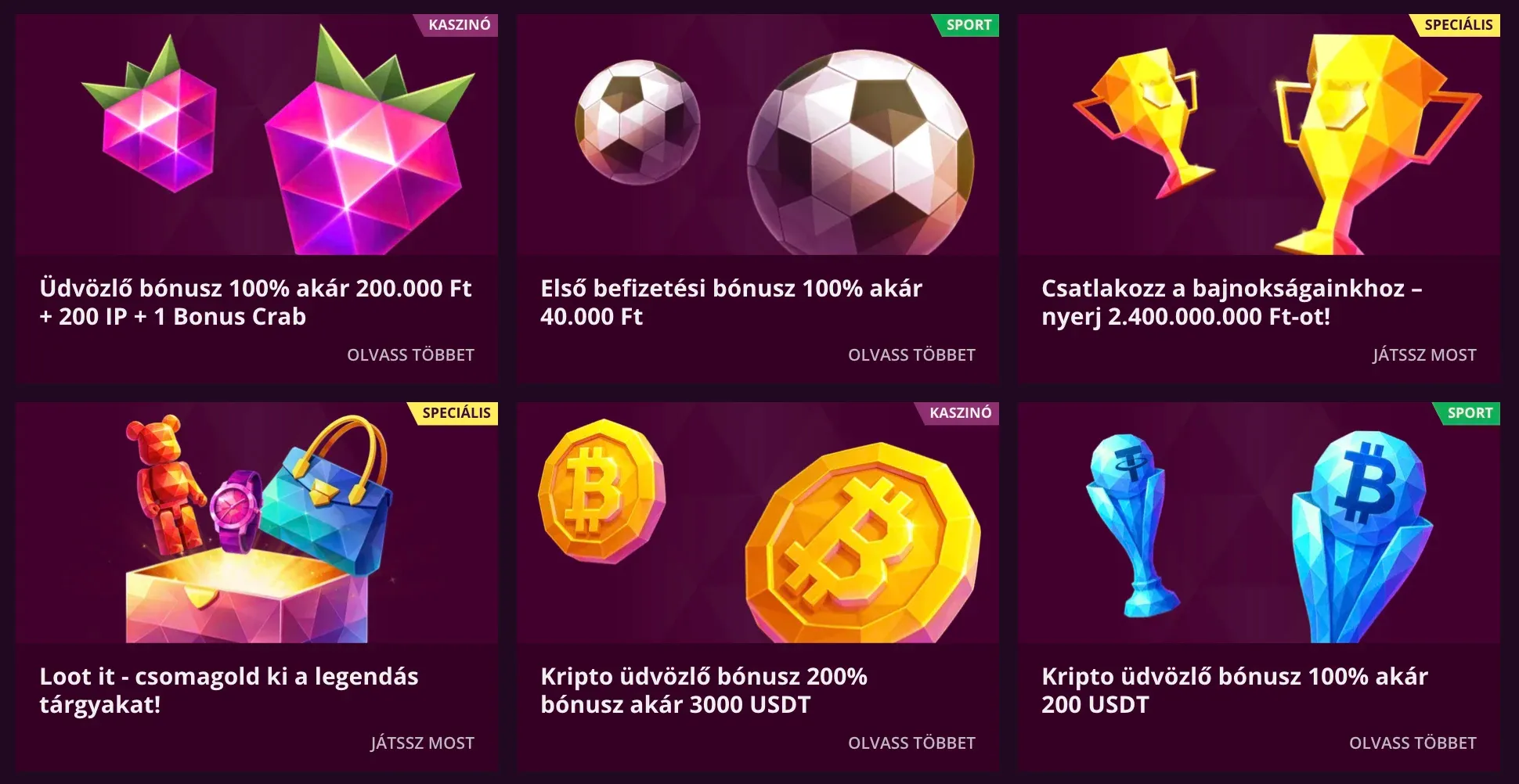 Malinacasino promóciók